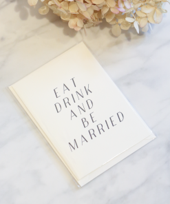 Eat, Drink, Be Married | Card